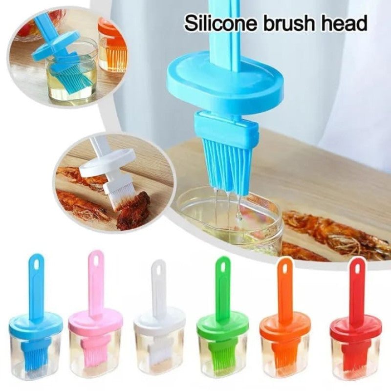 Oil Brush With Bottle Oil Dispenser
