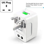 Universal Travel Adapter with USB Charging Ports – Worldwide Plug Converter | Fast Charging Multi Plug