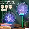 Foldable Mosquito Killer Racket with UV Light – Rechargeable Electric Swatter