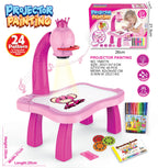 Kids Projector Drawing Table – LED Art Learning Table with Markers