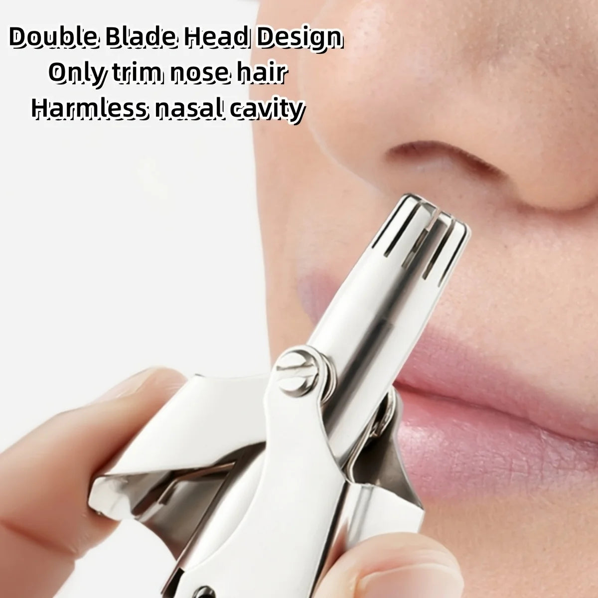Stainless Steel Manual Nose Trimmer