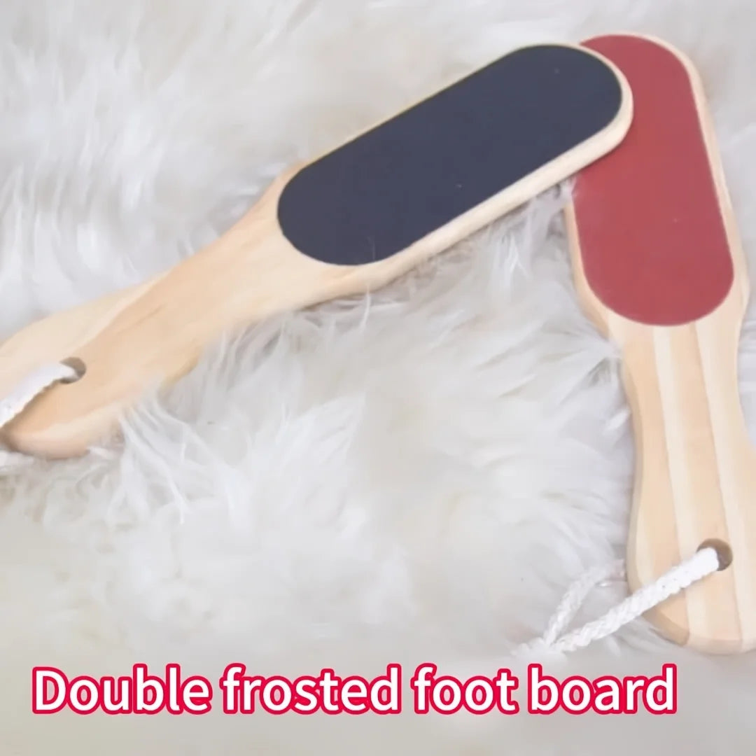 Wooden Foot File – Callus Remover & Dead Skin Scrubber for Smooth Soft Feet