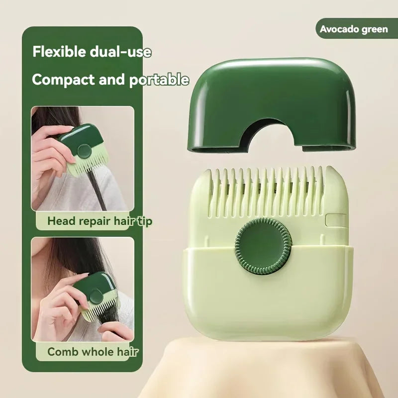 2-in-1 Hair Cutting Comb – Safe Hair Trimming Comb with Blade | Easy Home Haircut Tool