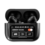 A9 Smart Tactile Wireless Earbuds – Touch Screen Display, Noise Reduction & Bluetooth