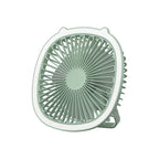 3 in 1 Portable Desktop Fan with LED Light – Table, Wall & Ceiling Hanging Fan (Rechargeable)