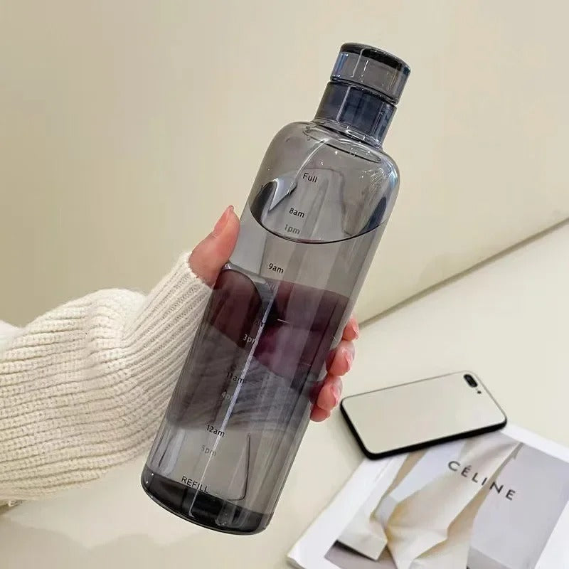 Transparent Scale Water Bottle – Large Capacity Hydration Tracker Bottle