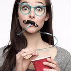 Creative Eyeglasses Straw Drinking