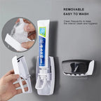 Automatic Toothpaste Dispenser With Toothbrush Holder Organizer Set
