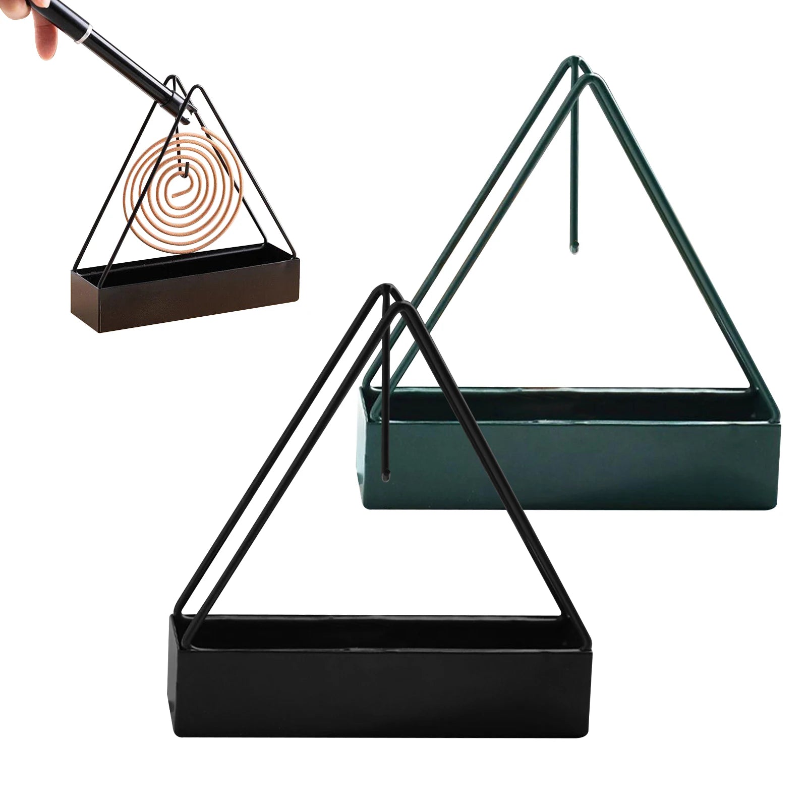 Fireproof Triangle Mosquito Coil Holder Stand in Iron