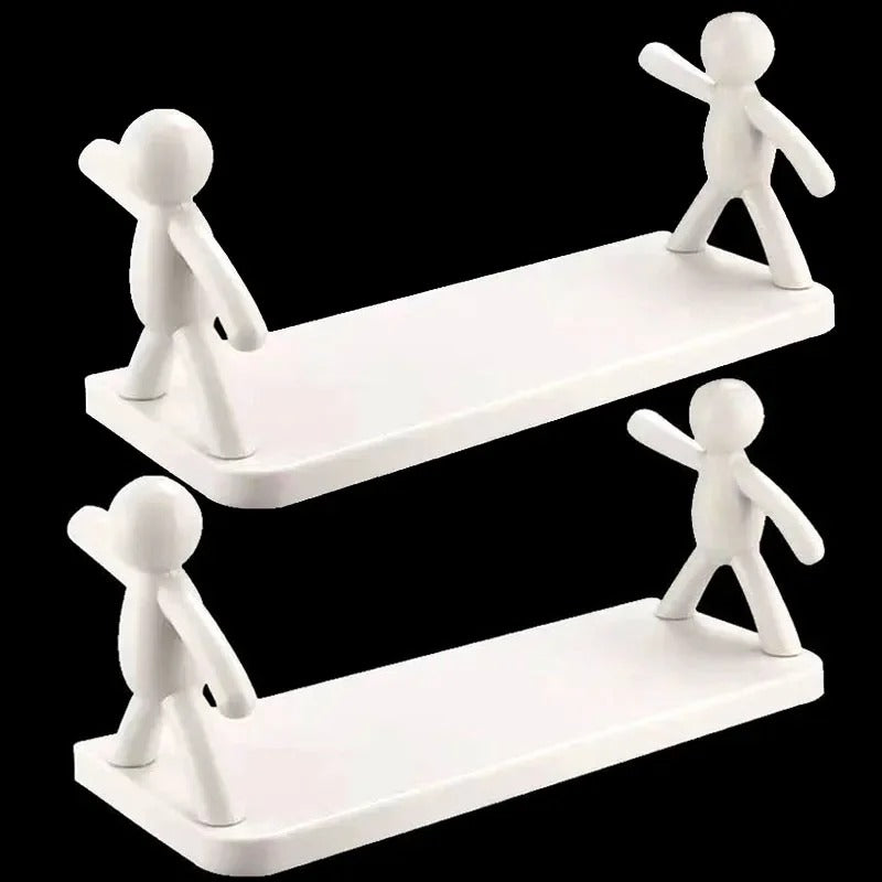 Floating Wall Shelf for Bedroom – Modern Storage Rack (No Drill, Space Saving Design)
