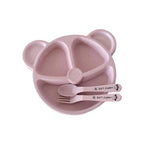 Pack of 3 Panda Shape Kids Plate – 3 Compartment Cartoon Dinner Plate
