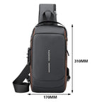 Black bag cross shoulder Fashion Sport Bag