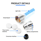 Pack of 4 Car Wheel LED Valve Lights – Blue Motion Sensor Tire Lights (Universal Fit)