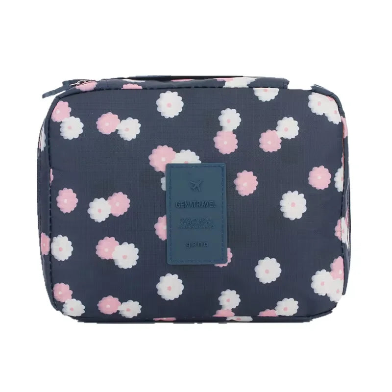 Travel Makeup Pouch – Waterproof Cosmetic Organizer Bag with Compartments