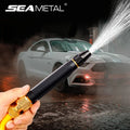 High Pressure Water Spray Nozzle – Adjustable Jet Sprayer | Car Wash & Garden Hose Nozzle (Black)