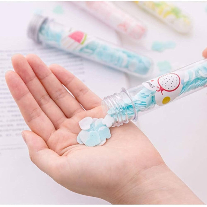 Flower Paper Soap Tube – Portable Travel Hand Wash Sheets 🌸✨