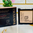 Emelie Makeup Waterproof Compact Powder – Full Matte Coverage Long Lasting Face Powder