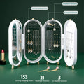 Book Style Jewellery Organizer Box with Mirror – Large Storage Case