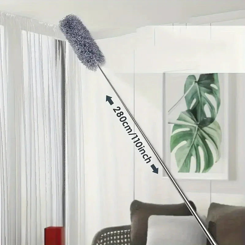 Telescopic Grey Dust Mop – Long Handle Microfiber Duster (Extendable)