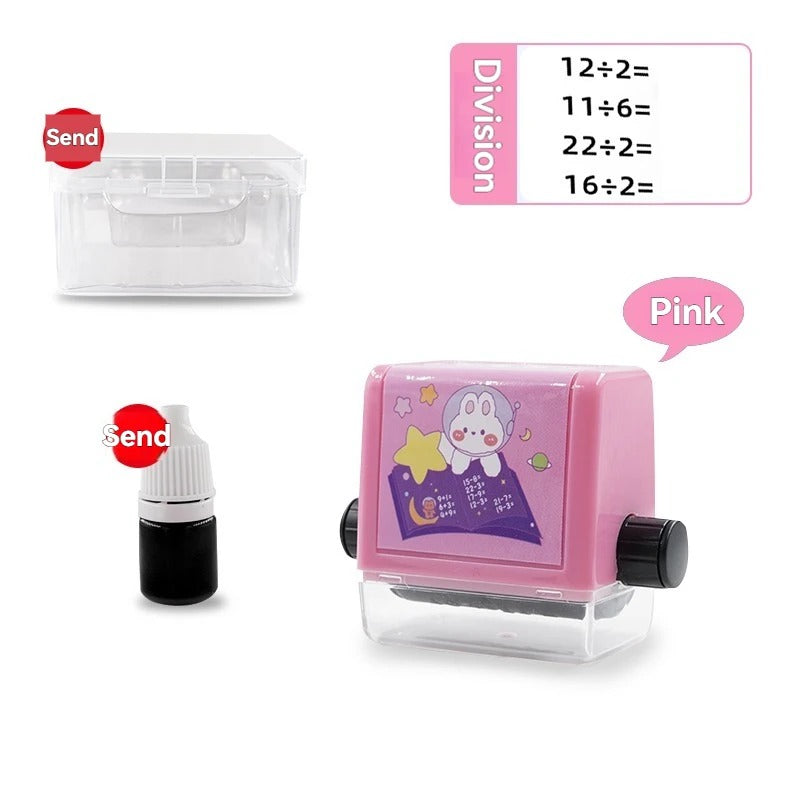 Math Learning Stamp Roller for Kids – Addition, Subtraction & Multiplication Toy