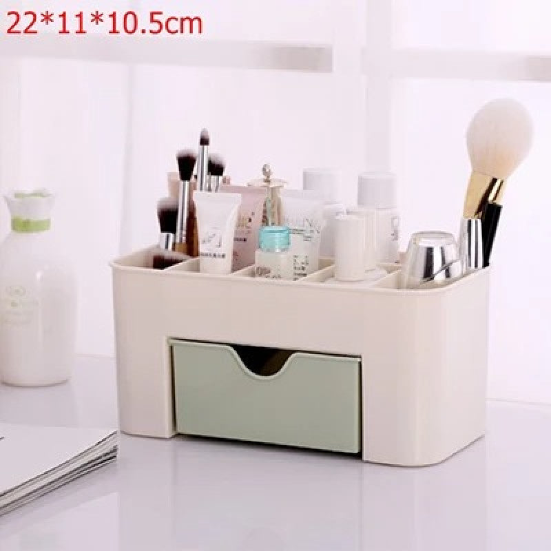 Cosmetic Organizer Box with Drawer – Makeup & Skincare Storage Holder