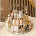 Umbrella Makeup Organizer 360° Rotating – Transparent Cosmetic Storage Stand