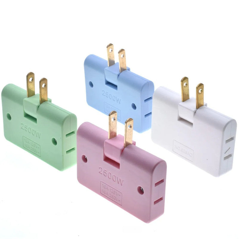 3 in 1 Flat Socket Suitable for Places Without Space