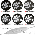 LED Vanity Mirror Light – 3 Color Modes Makeup Light (USB, Hollywood Style Lighting)