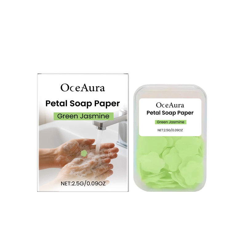 Flower Paper Soap Sheets – Portable Travel Hand Wash Soap (Box Pack) 🌸