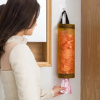 Net Garbage Bags Holder – Wall Hanging Plastic Bag Storage Organizer
