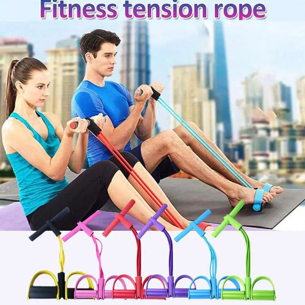 Heavy Duty Peddle Puller Tummy Trimmer Exercise Fitness Band