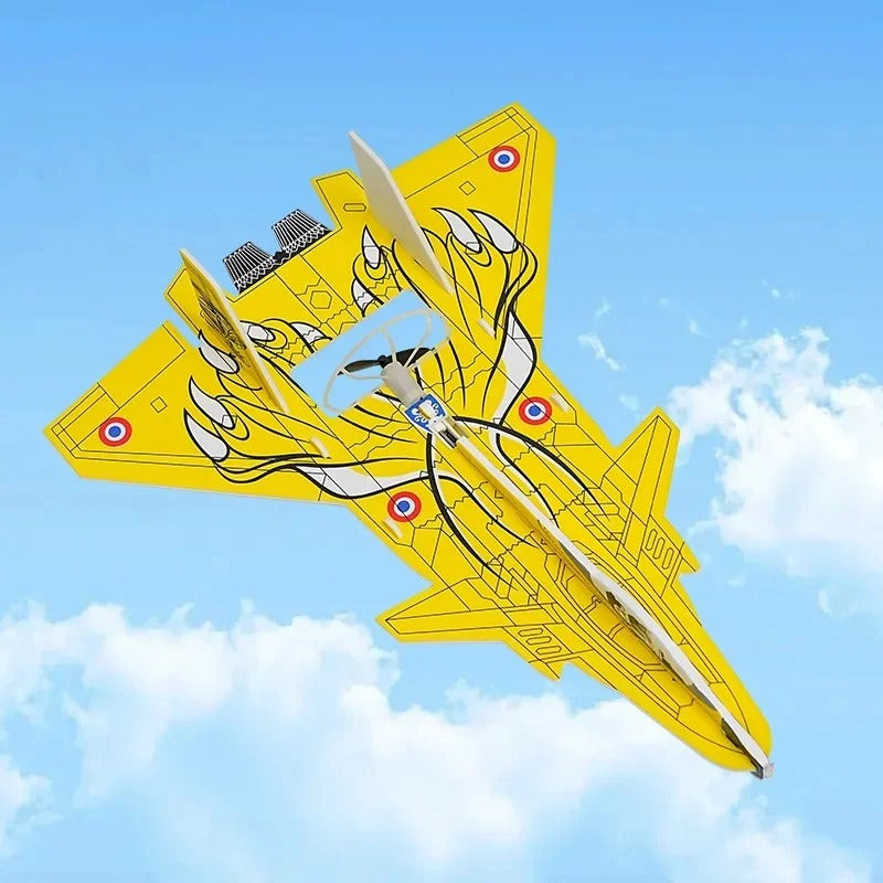 Electric Airplane Toy for Kids | LED Light Flying Glider Aircraft