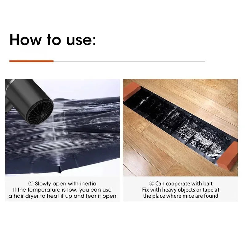 Mouse & Rat Trap Sheet with Powerful Stickiness & Highly Adhesive Bond