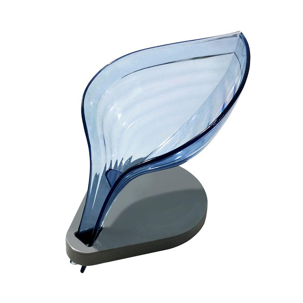 Pack of 2 Soap Leaf Holder – Self Draining Leaf Soap Dish with Suction Base | Bathroom Sink Organizer