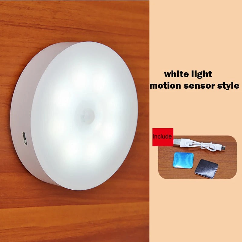 Human Body Sensor LED Night Light with Wireless USB Charging