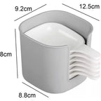 Pack of 2 Seasoning Sauce Dish Set – Mini Sushi Dip Bowls with Holder