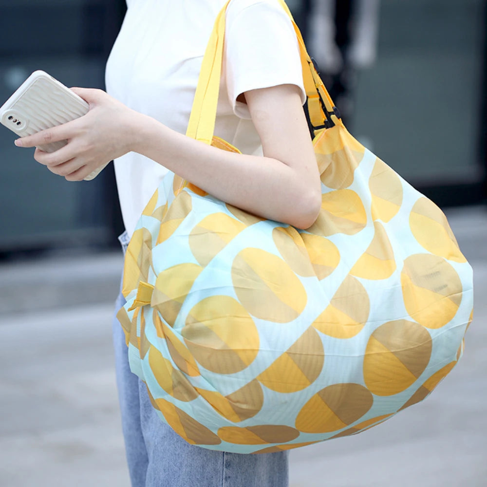 Foldable Zipper Storage Bag – Large Capacity Travel & Shopping Tote