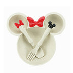Pack of 2 Kids Butterfly Plate Set – Cute Cartoon Dinner Plate with Spoon & Fork