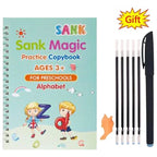 Children Writing Practice Book for Kids – Reusable Magic Copybook Set