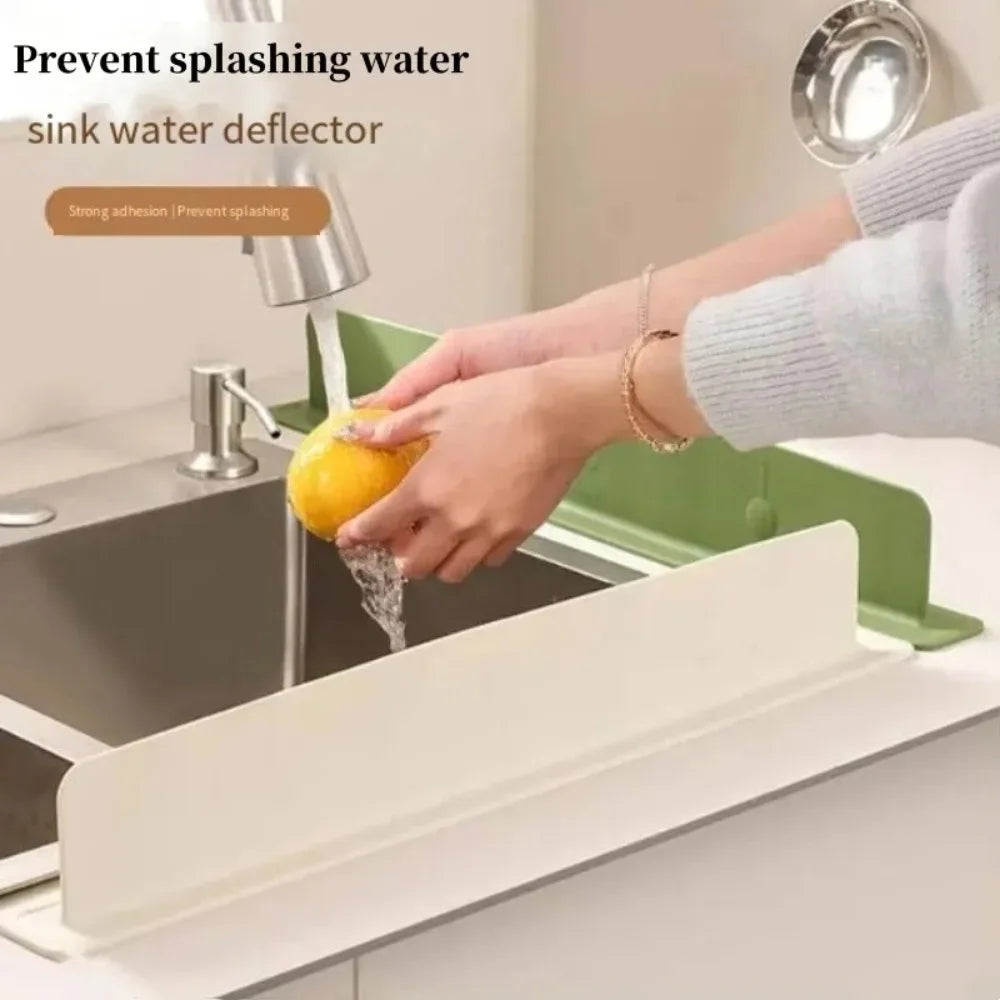 Sink with suction Splash Guard – Flexible Silicone Water Stopper