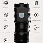 3 Mode Mini LED Flashlight – Portable Torch Light | High Bright Rechargeable Pocket Light