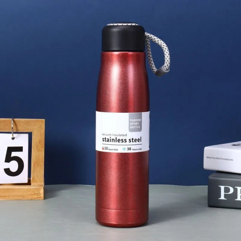 Sport Vacuum Bottle 550ML – Stainless Steel Insulated Water Bottle (Hot & Cold)