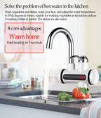 Instant Electric Faucet Water Heater – 3 Second Hot Water Tap with Digital Display