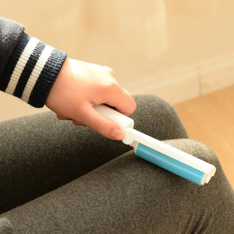 Mini Pocket Compact and Portable Lint Roller with Washable Refill