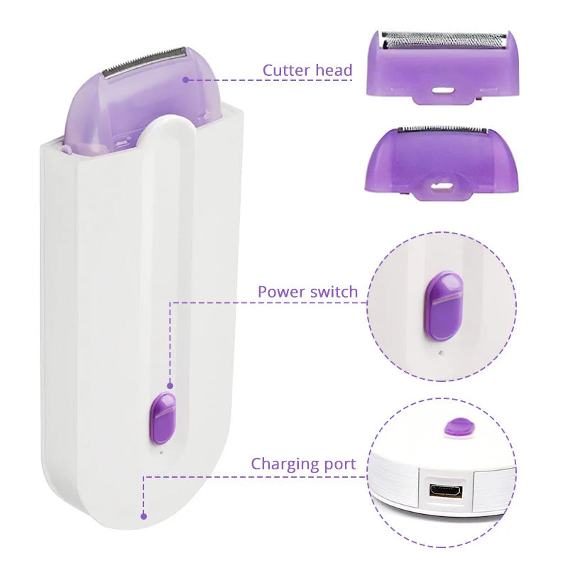 Yes Finish Hair Remover – Painless Electric Shaver for Face & Body (USB Rechargeable)