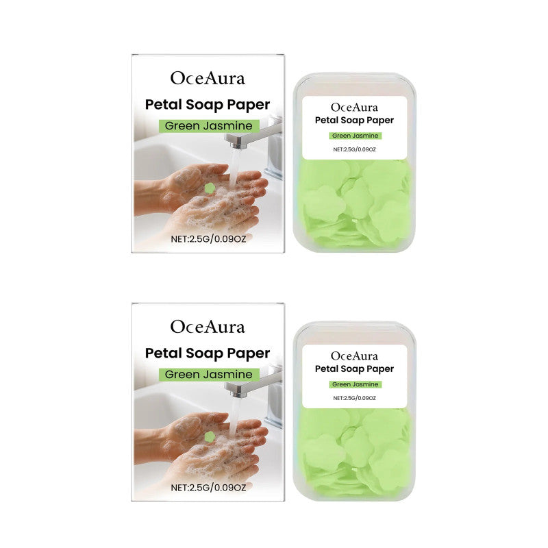 Flower Paper Soap Sheets – Portable Travel Hand Wash Soap (Box Pack) 🌸