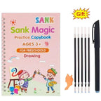 Children Writing Practice Book for Kids – Reusable Magic Copybook Set