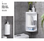 EMSA Bathroom Cabinet – Double Layer Corner Storage Organizer