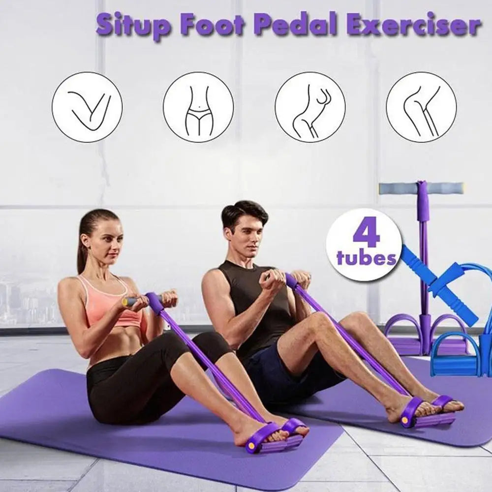 Heavy Duty Peddle Puller Tummy Trimmer Exercise Fitness Band