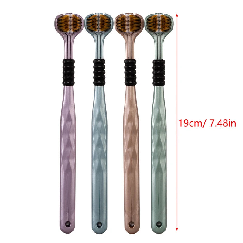 3-Sided Toothbrush (Pack of 2) – U-Shaped Triple Cleaning Brush | Fast & Deep Teeth Cleaning